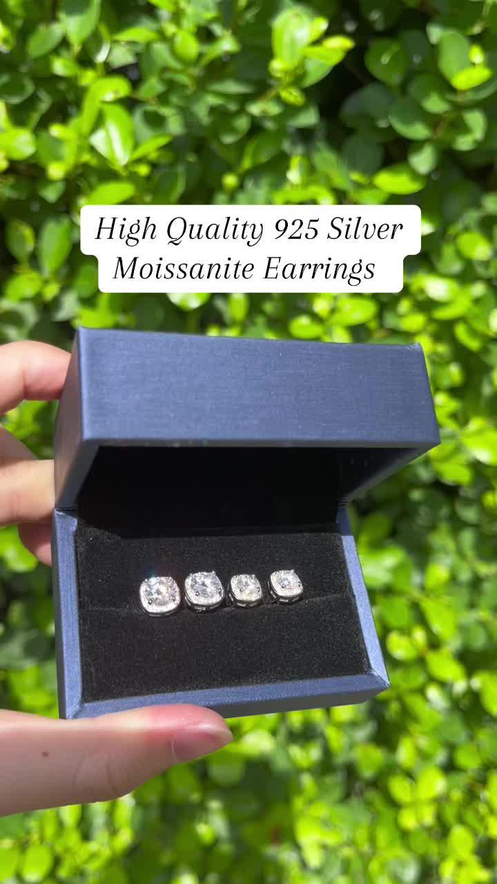 Moissanite Earrings Luxury Sparkle Promo