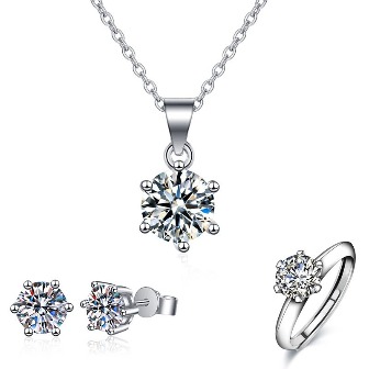 Conjunto de 3 peças de joias