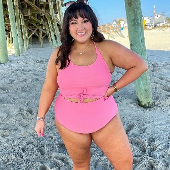 Halter Wrap Swimsuit Set