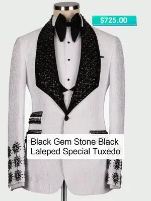 Black Gem Stone Tuxedo Promotion