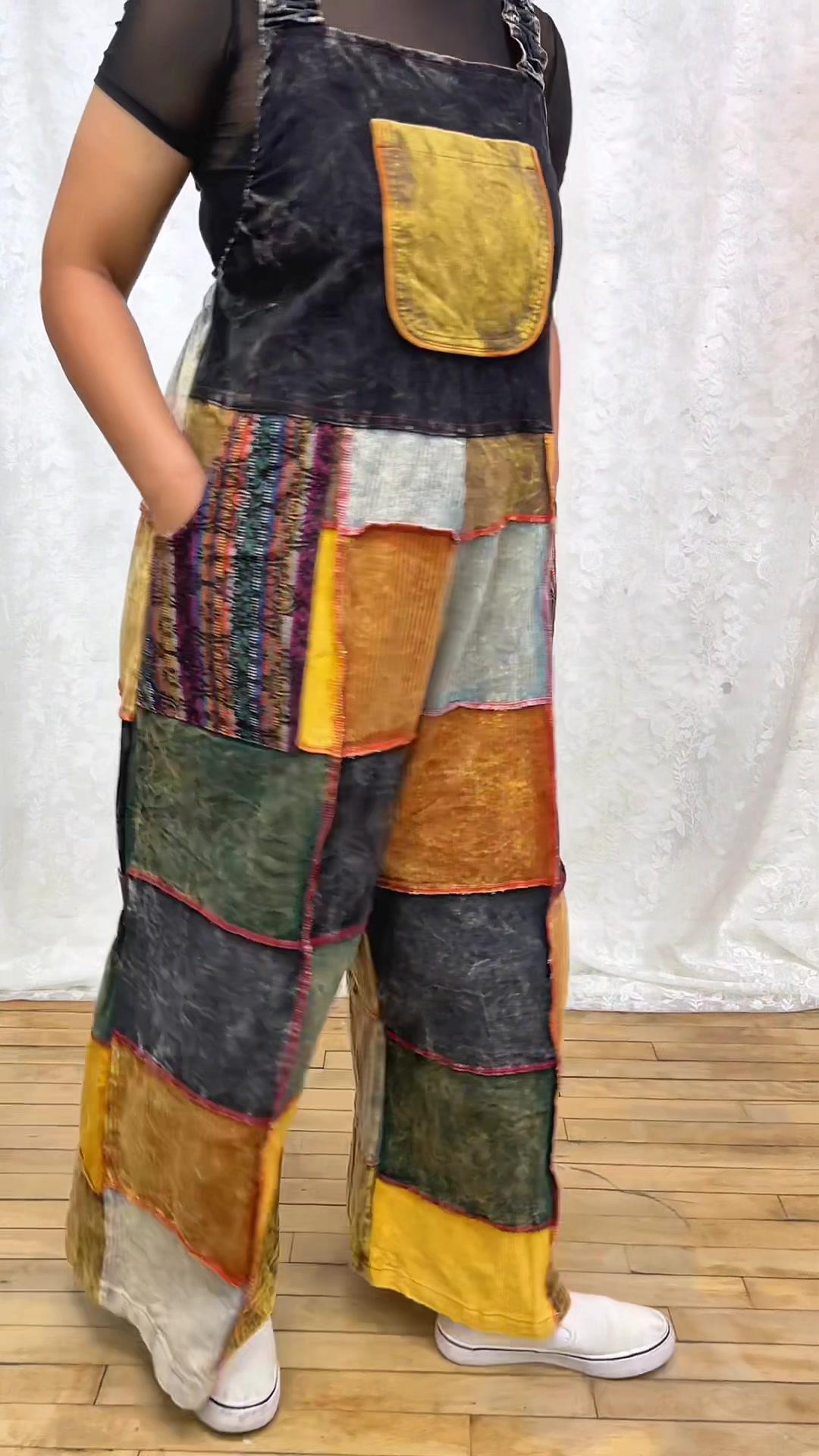 Boho Patchwork Jumpsuit Fashion Promo