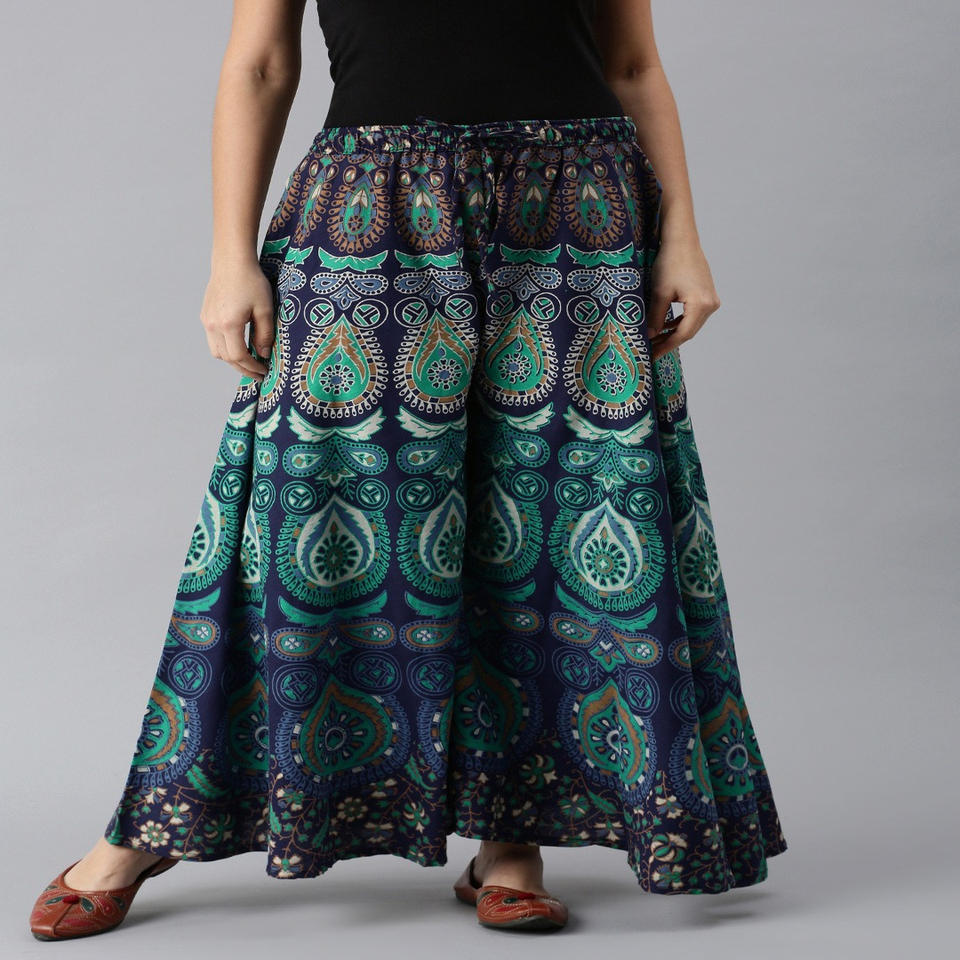 Rajasthani Print Palazzo Women's Wear Promo