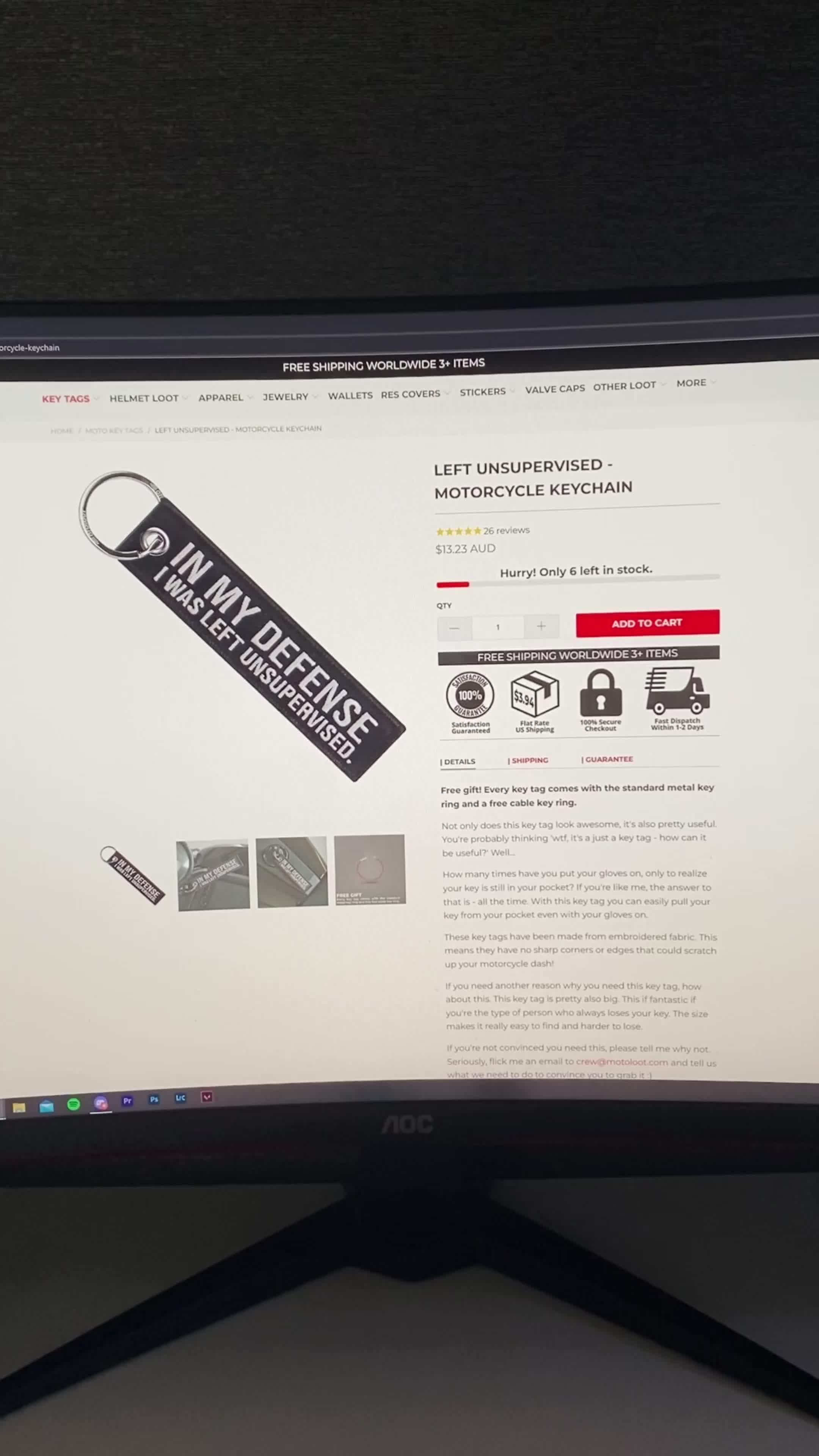 Motorcycle Keychain Promo