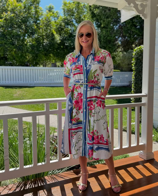 Monaco Print Dress Fashion Promo