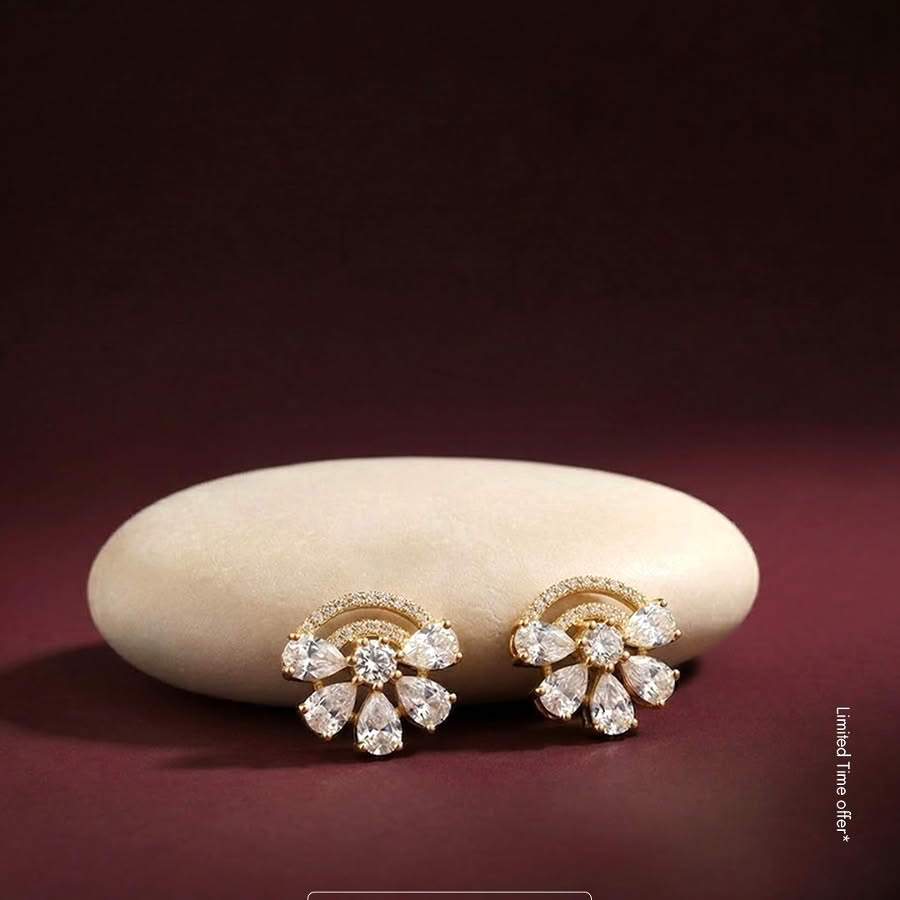 Sterling Silver Floral Studs Limited Time Offer