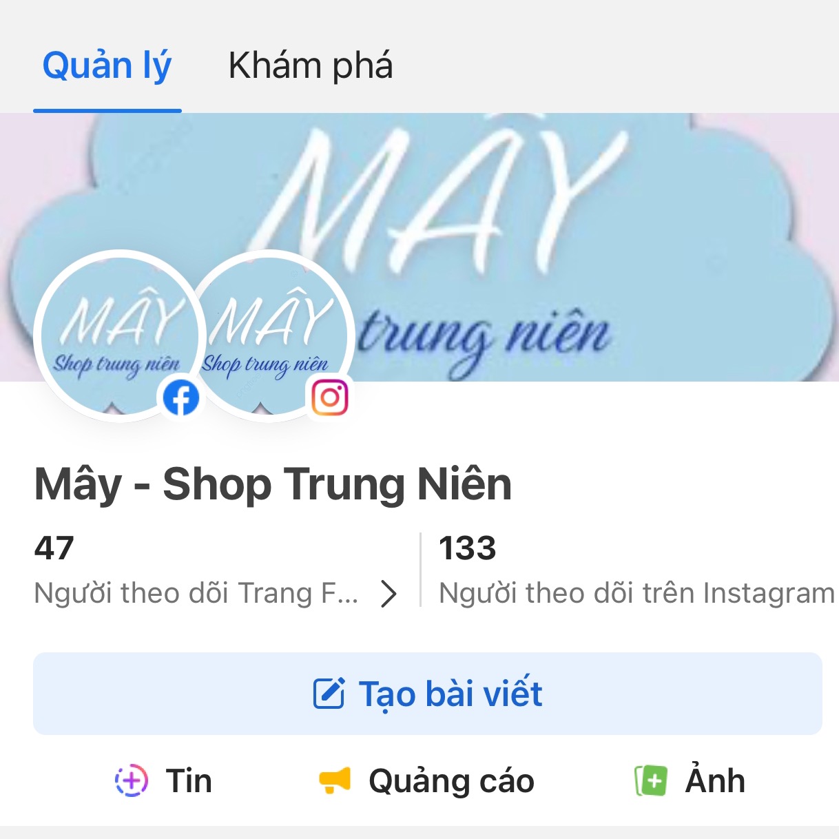 Mây - Shop Trung Niên