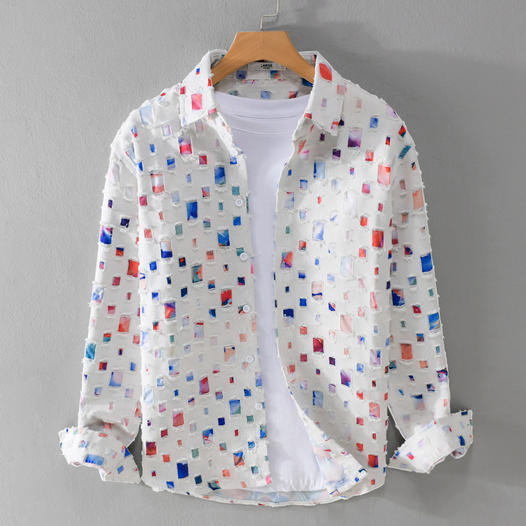 Mosaic Design Shirt Fashion Promo