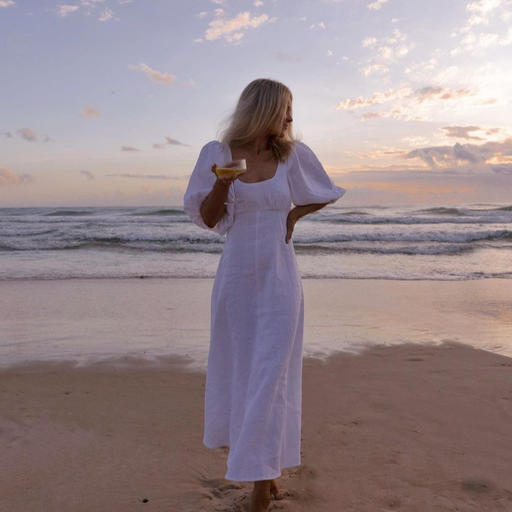 Romilly Linen Midi Dress Promo