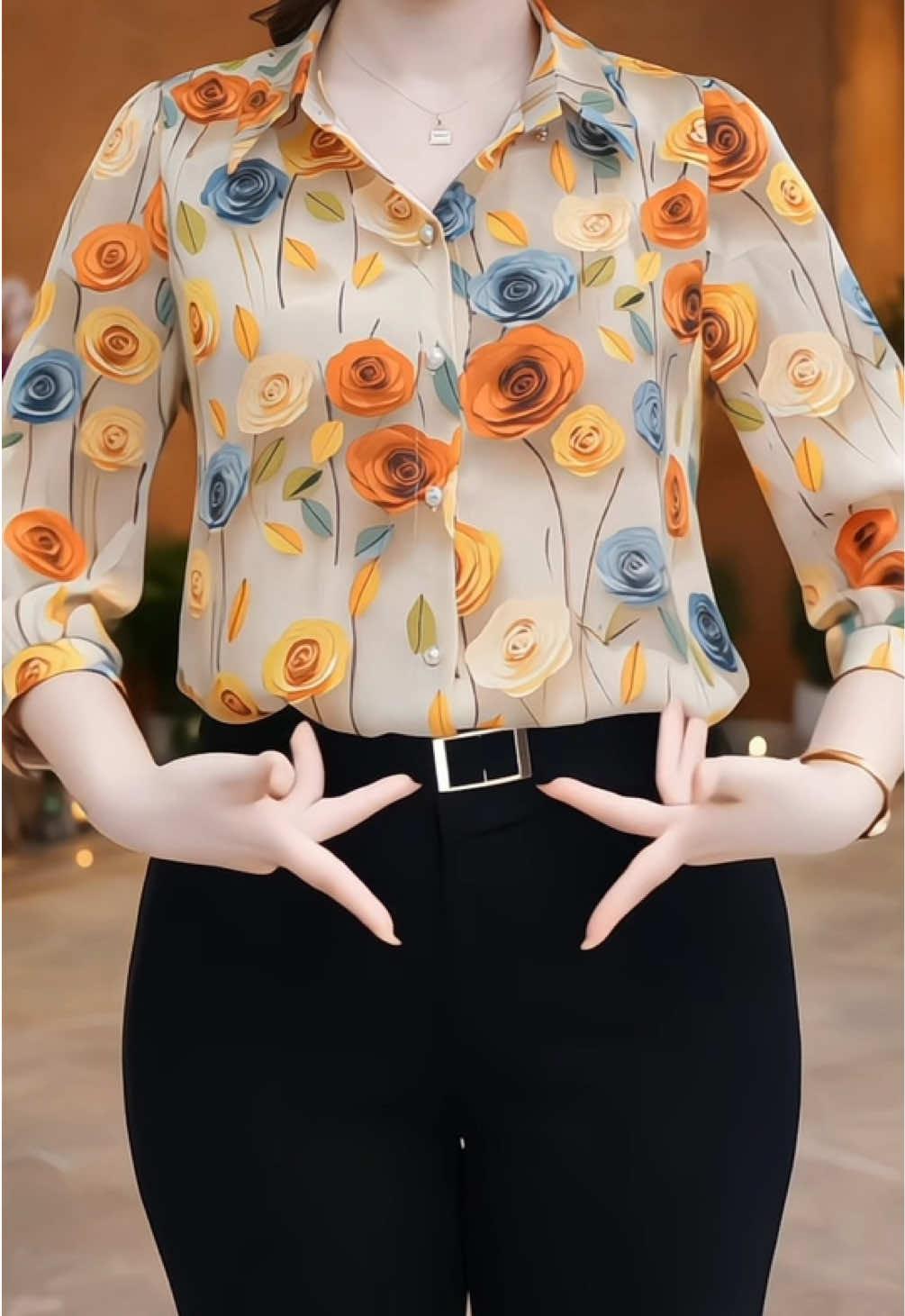 Floral Design Women's Shirt Promo
