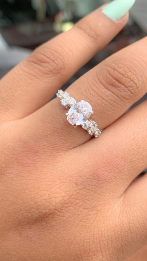 Diaamo Moissanite Ring Promo