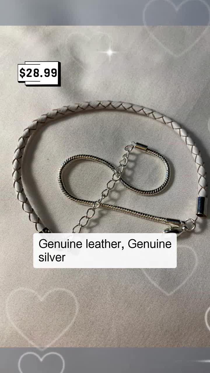 Leather and Silver Bracelet Promo