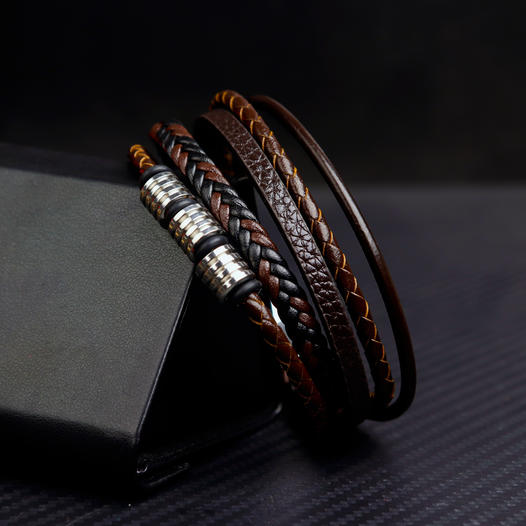Stylish Leather Bracelet Promo