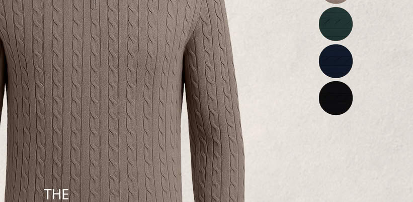 Luxury Cashmere Half Zip Sweater