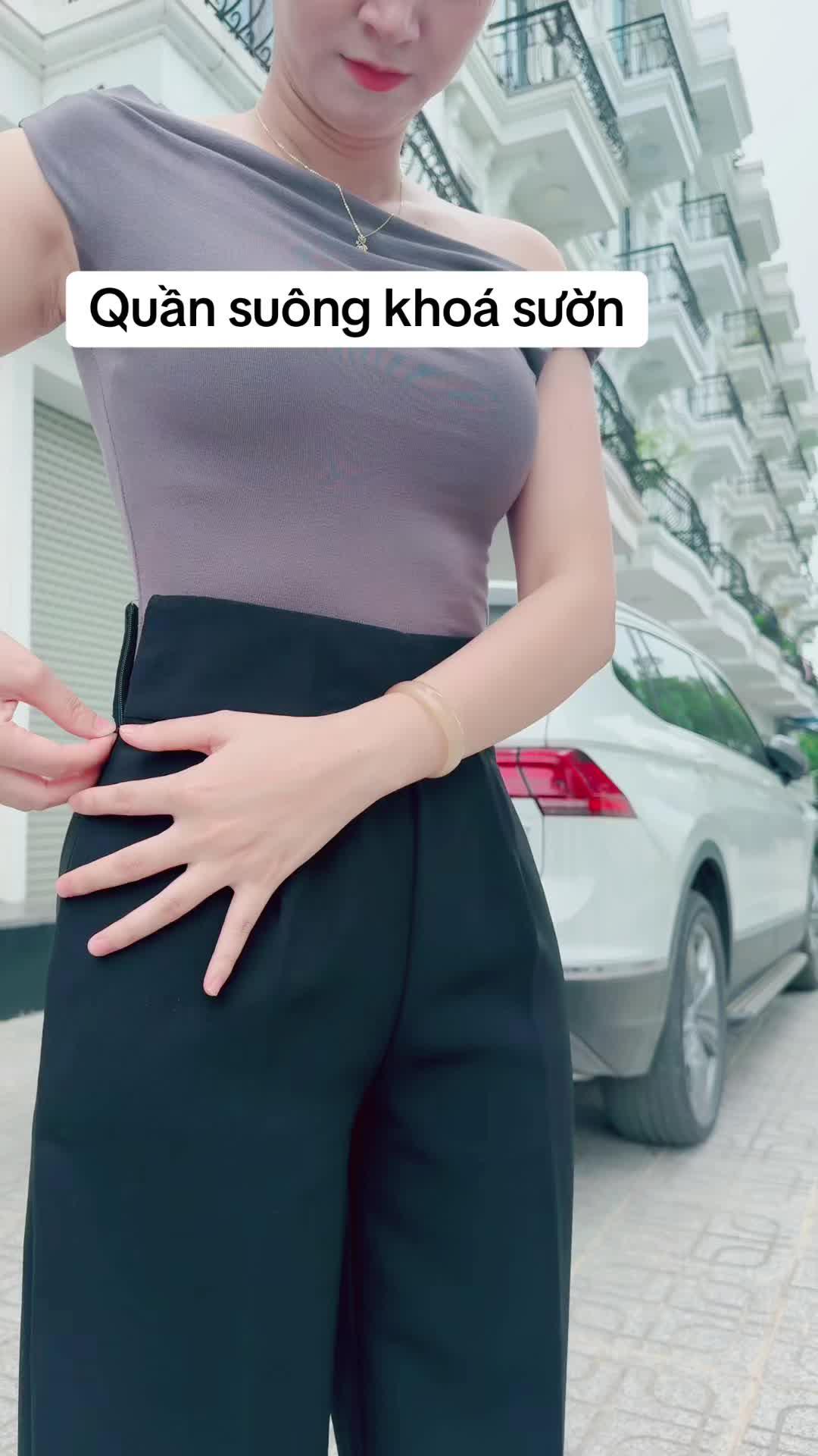 Side Zip Pants Fashion Promo