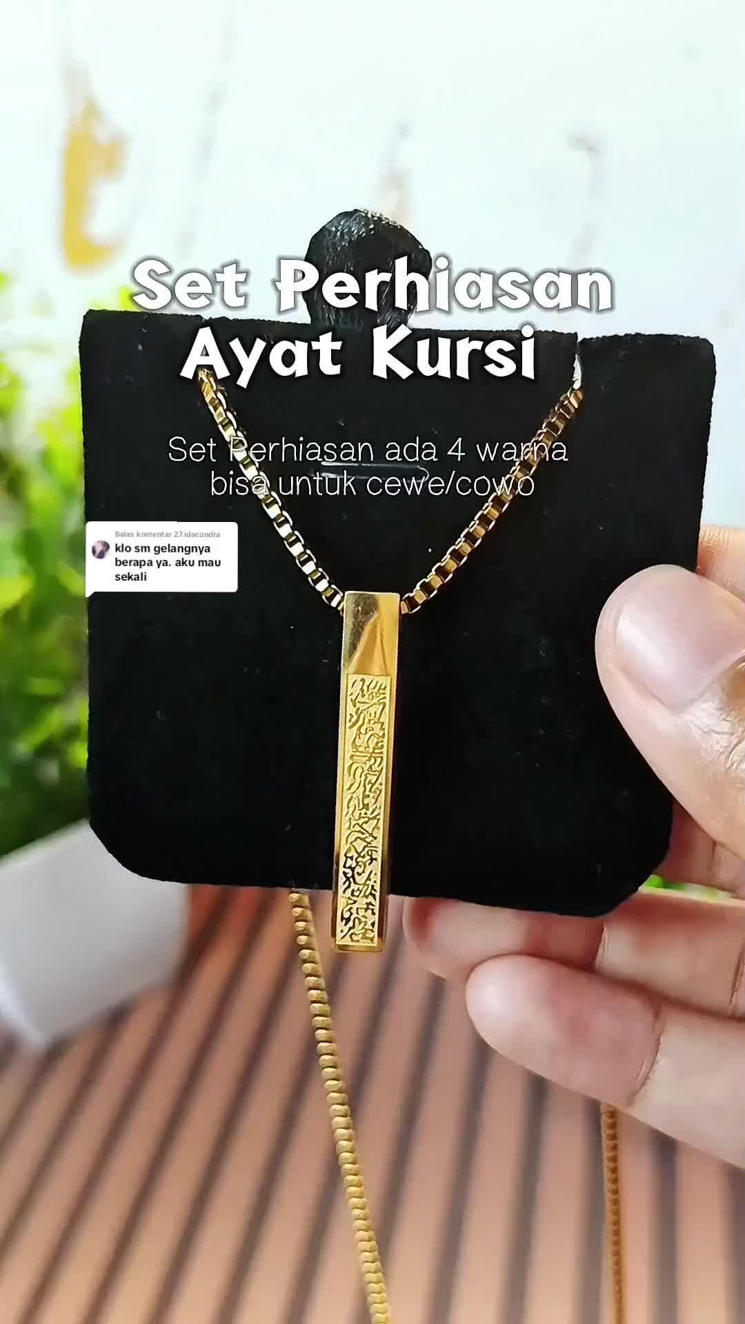 Ayat Kursi Jewelry Set Promotion