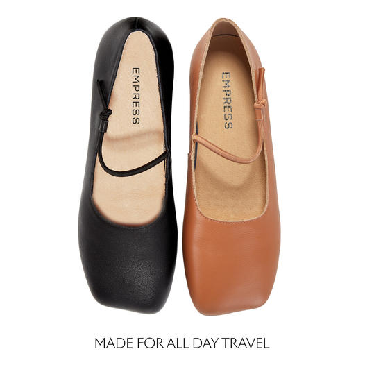 Empress Square Toe Flat Everyday Comfort