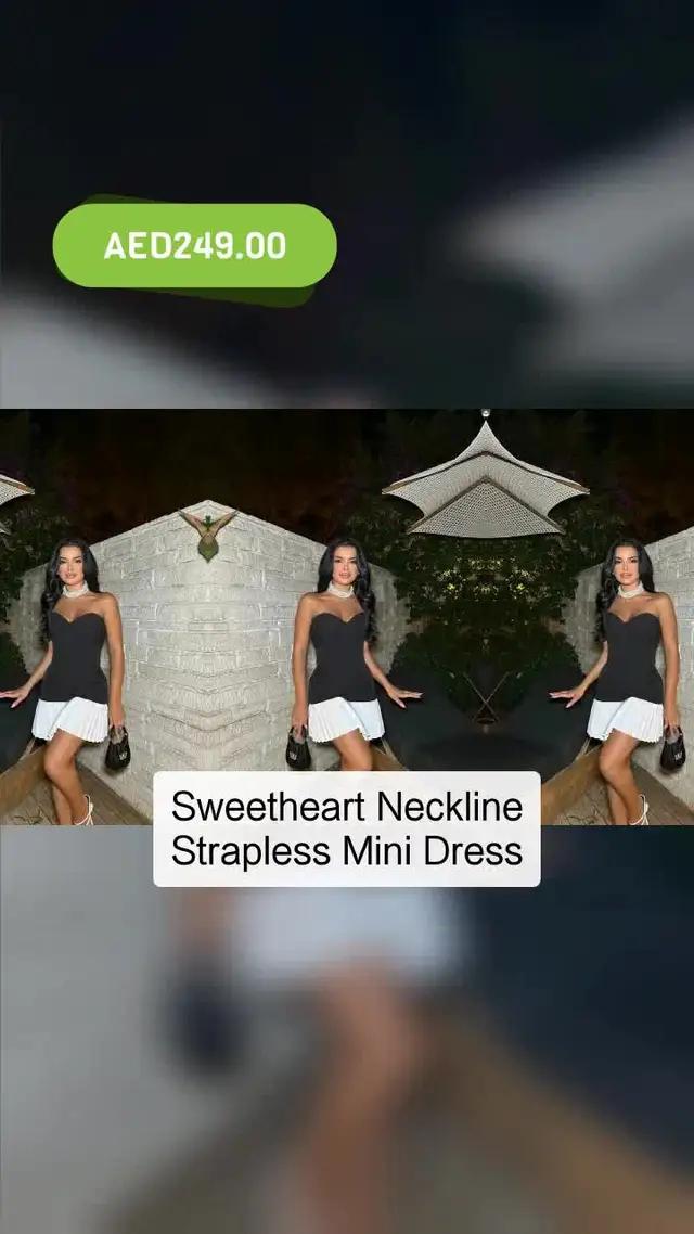Summer Strapless Mini Dress Promo