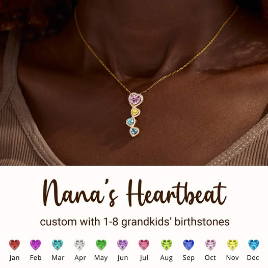 Mother's Day Nana's Heartbeat Necklace