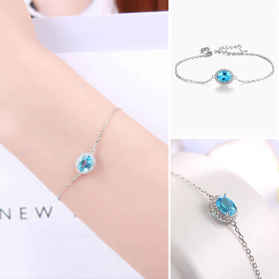 Blue Topaz Bracelet Sale