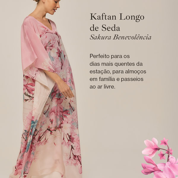 Kaftan Longo Silk Fashion Promo