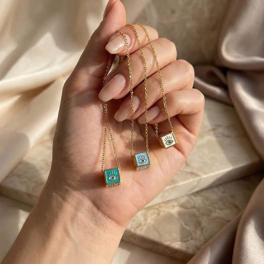 Mystical Eye Cube Necklaces Promo