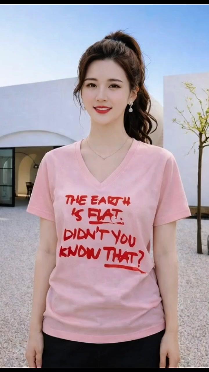 V-Neck T-Shirt Fashion Promo
