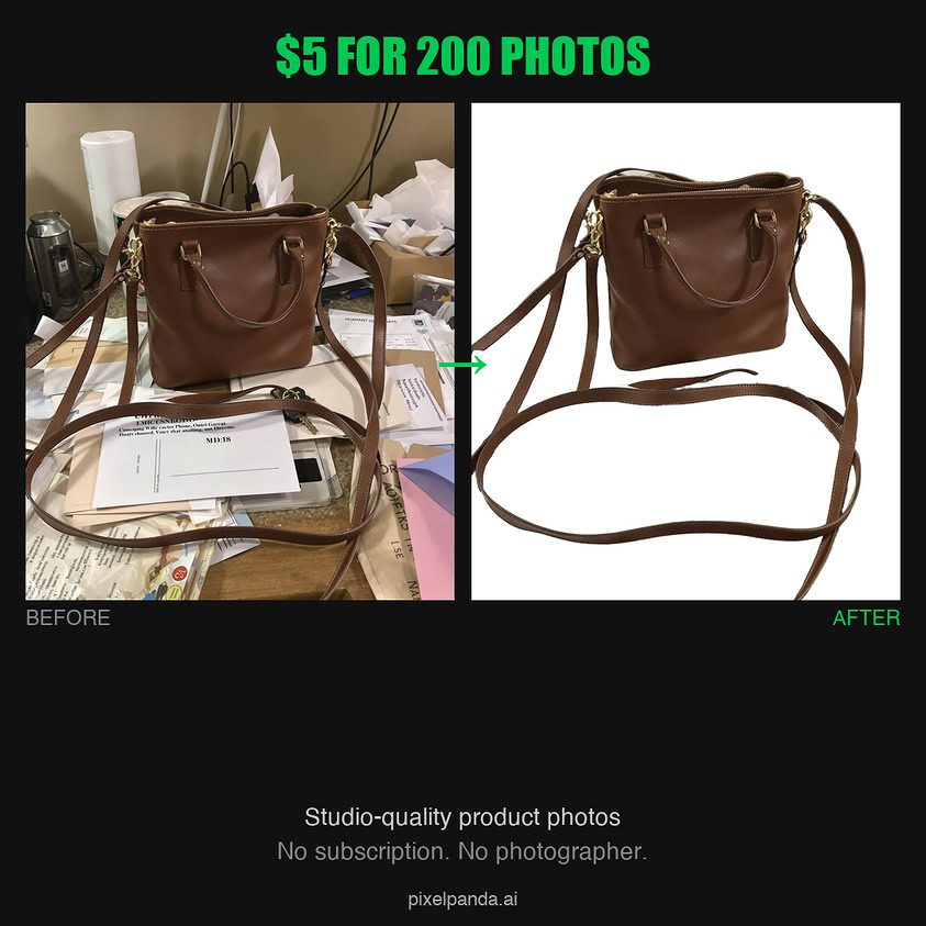 Studio-Quality Bag Photo Promo