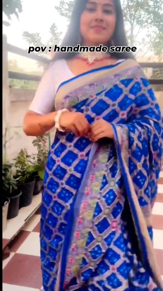 Handmade Bandhani Saree Promotion