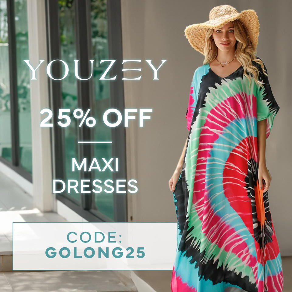 Youzey Maxi Dresses 25% Off Promo