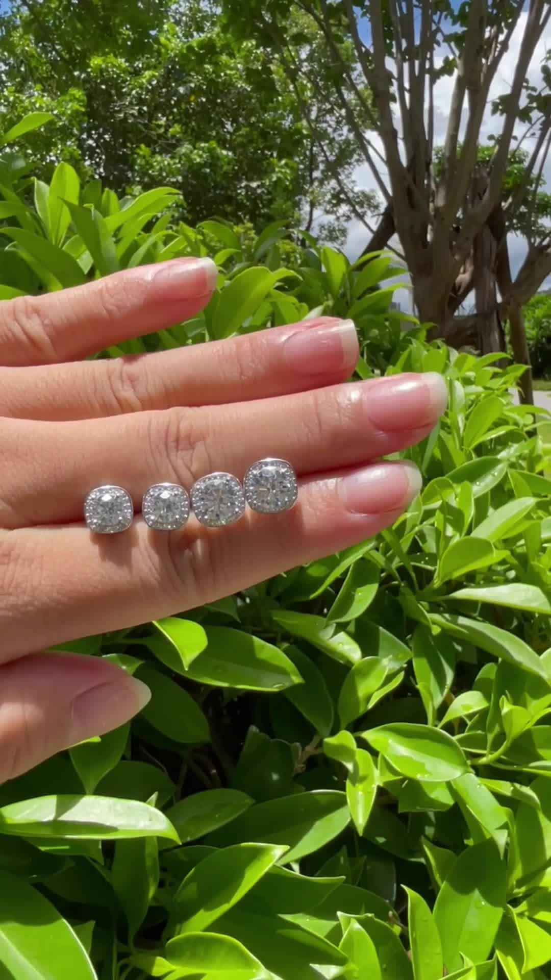 Moissanite Earrings Sale