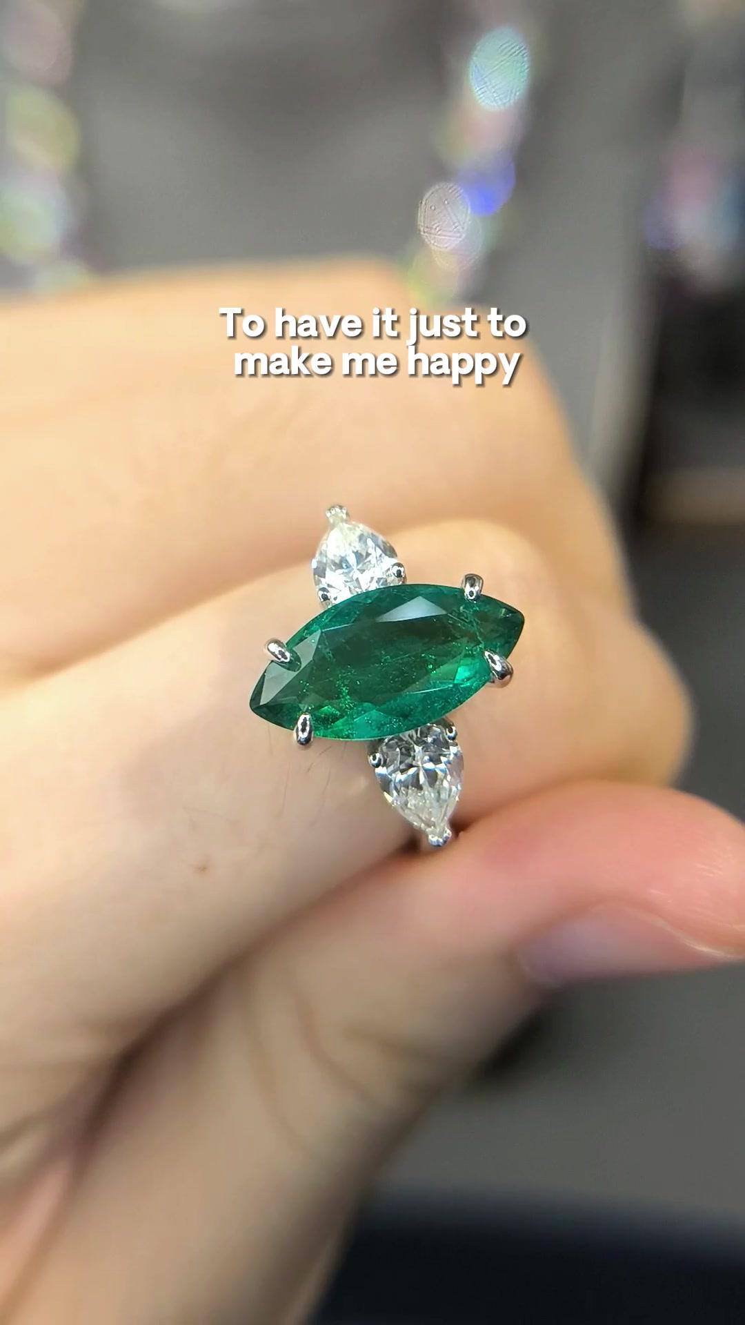Jade Emerald Ring TikTok Shop Promo