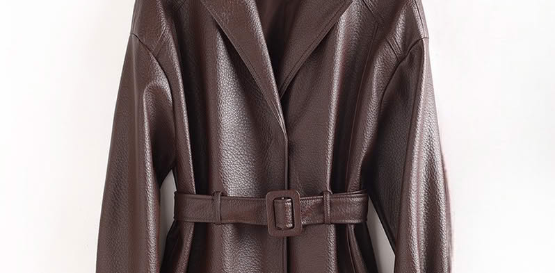 Retro Sheepskin Leather Jacket Promo