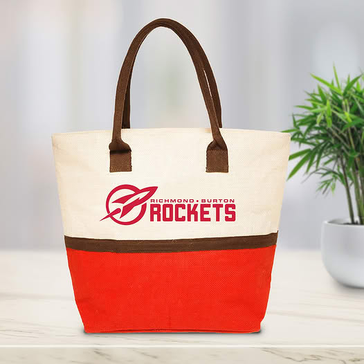 Custom Jute Tote Bag Gift Promo