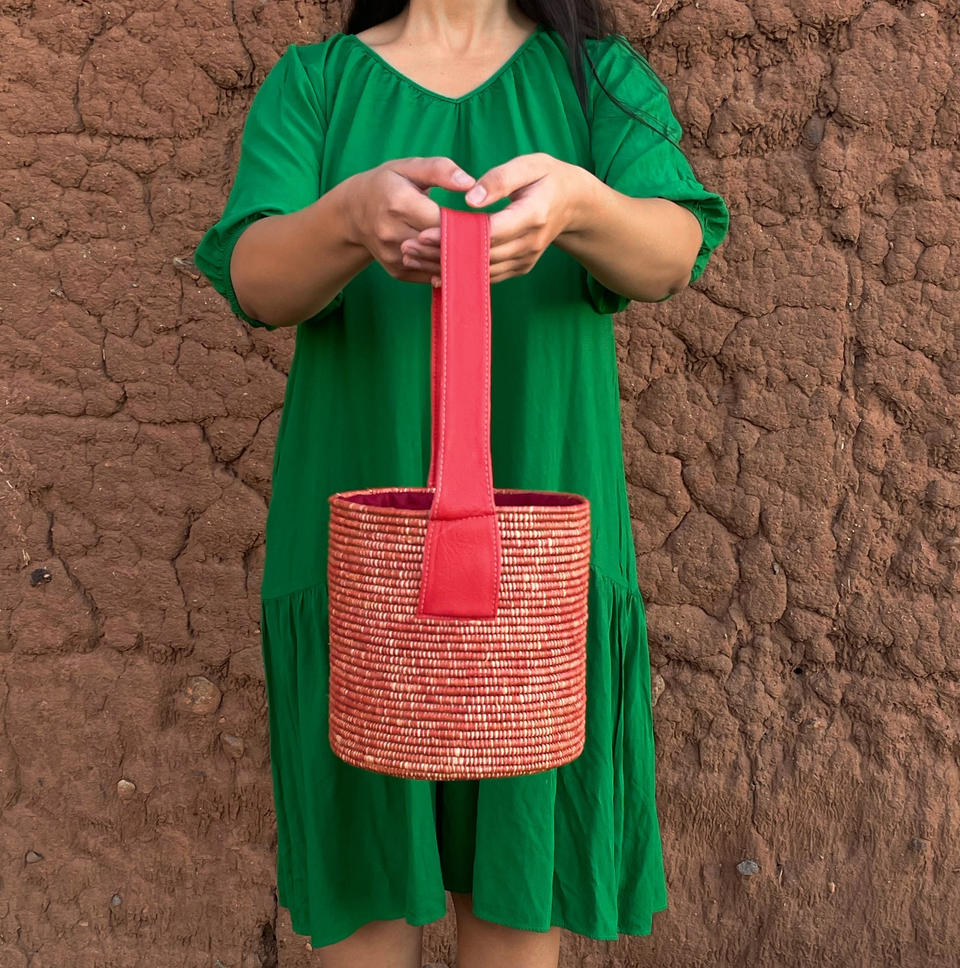 Luxe Raffia Bucket Bag Promotion