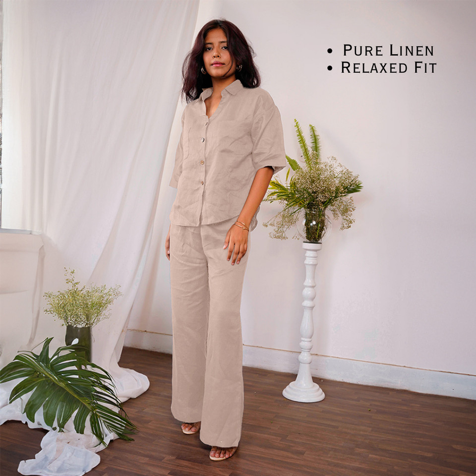 Linen Shirt Co-ord Set Promo