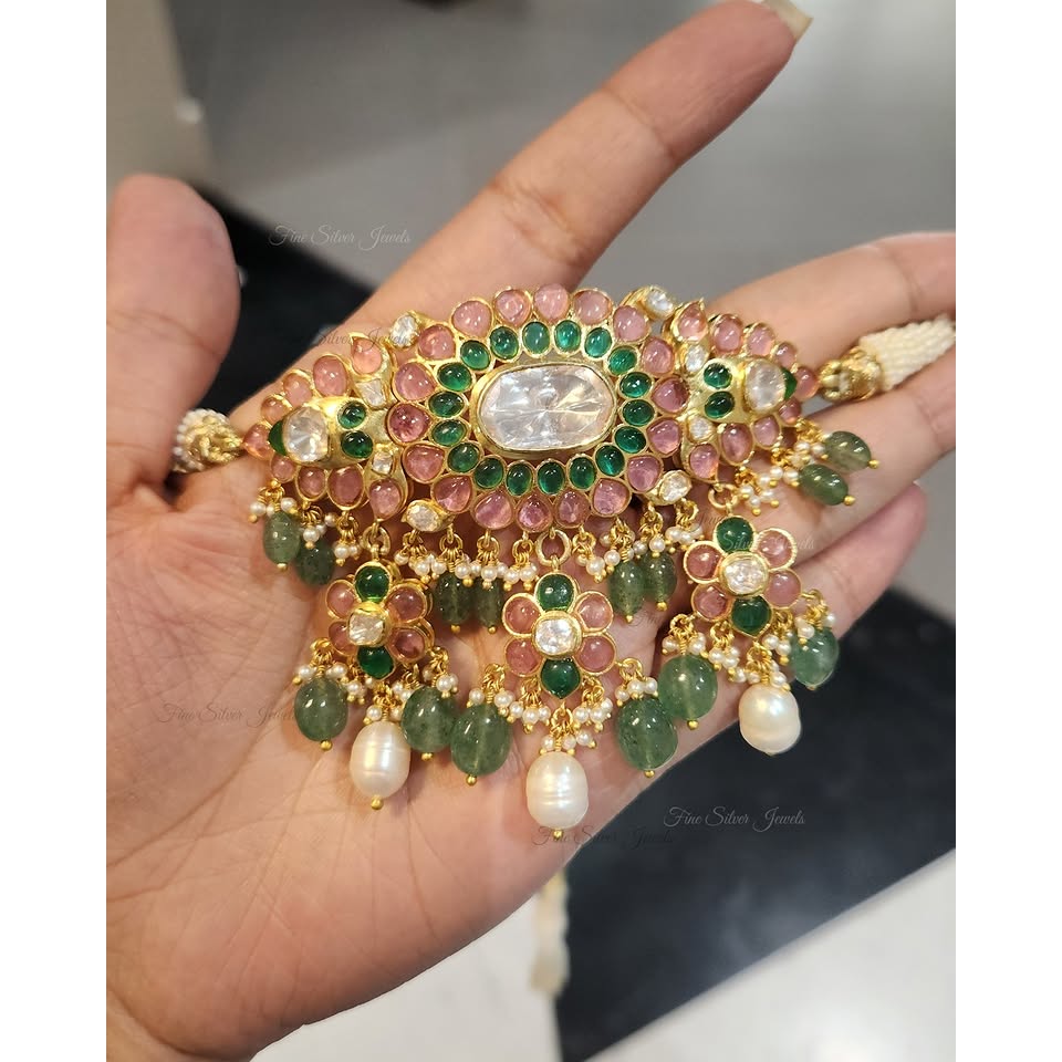 925 Silver Polki Jewelry Promo