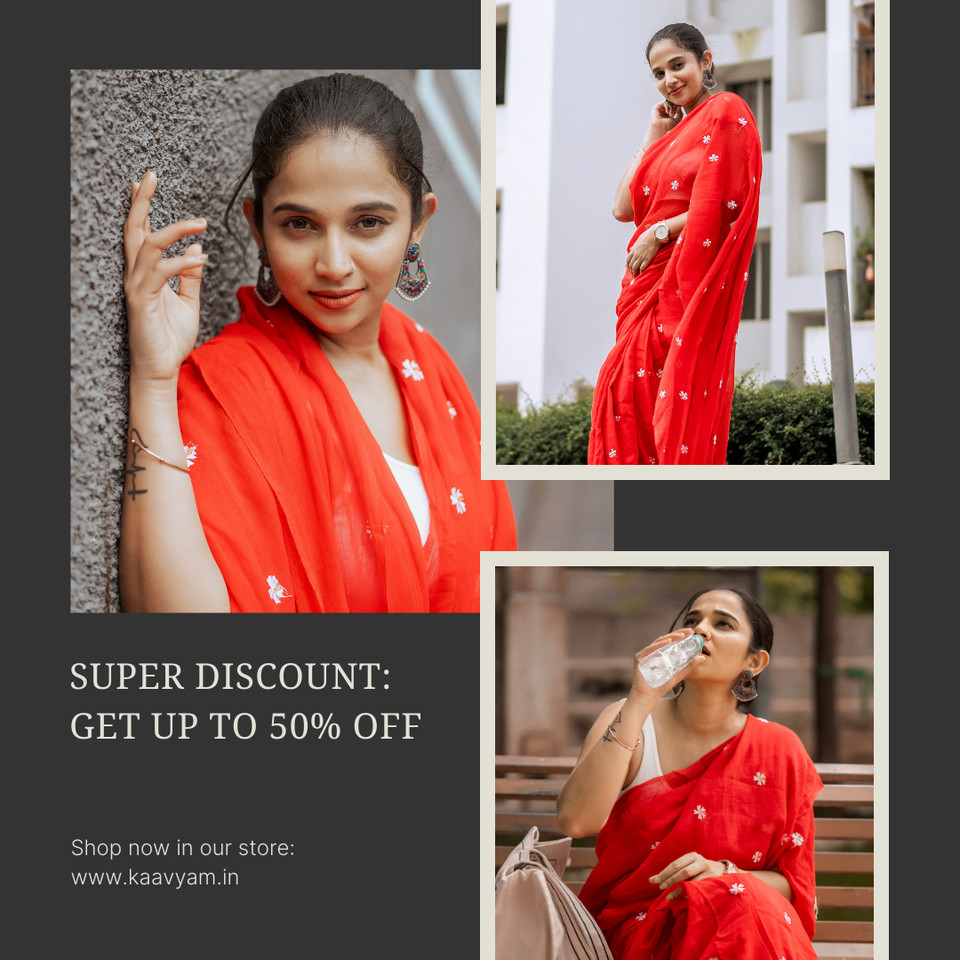 Mallipoo Mul Cotton Saree Discount Promo