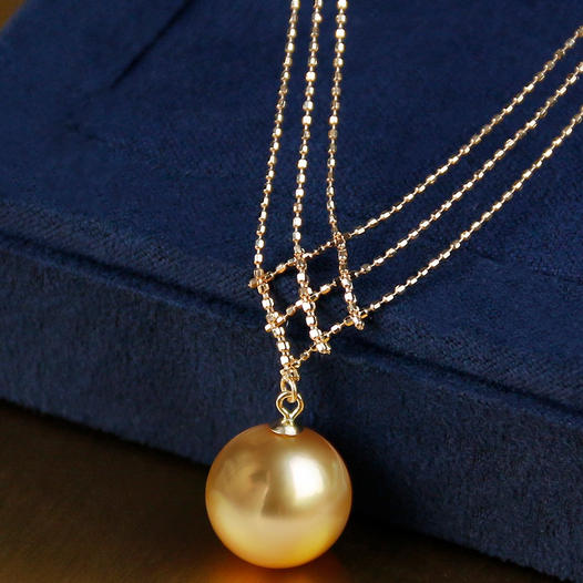 Natural Golden Pearl Necklace Promotion