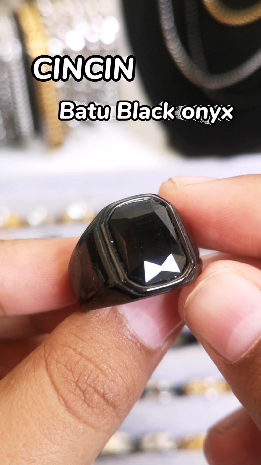 Black Onyx Ring Summer Fashion