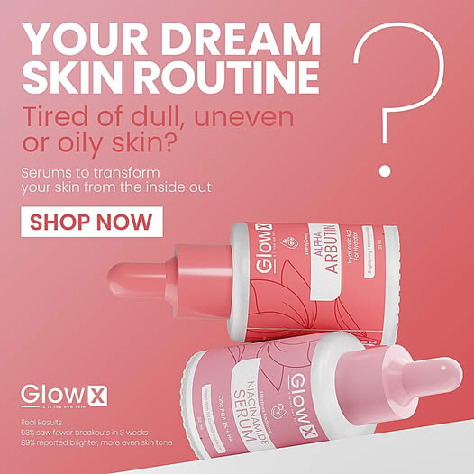 GlowX Niacinamide Serum Promo