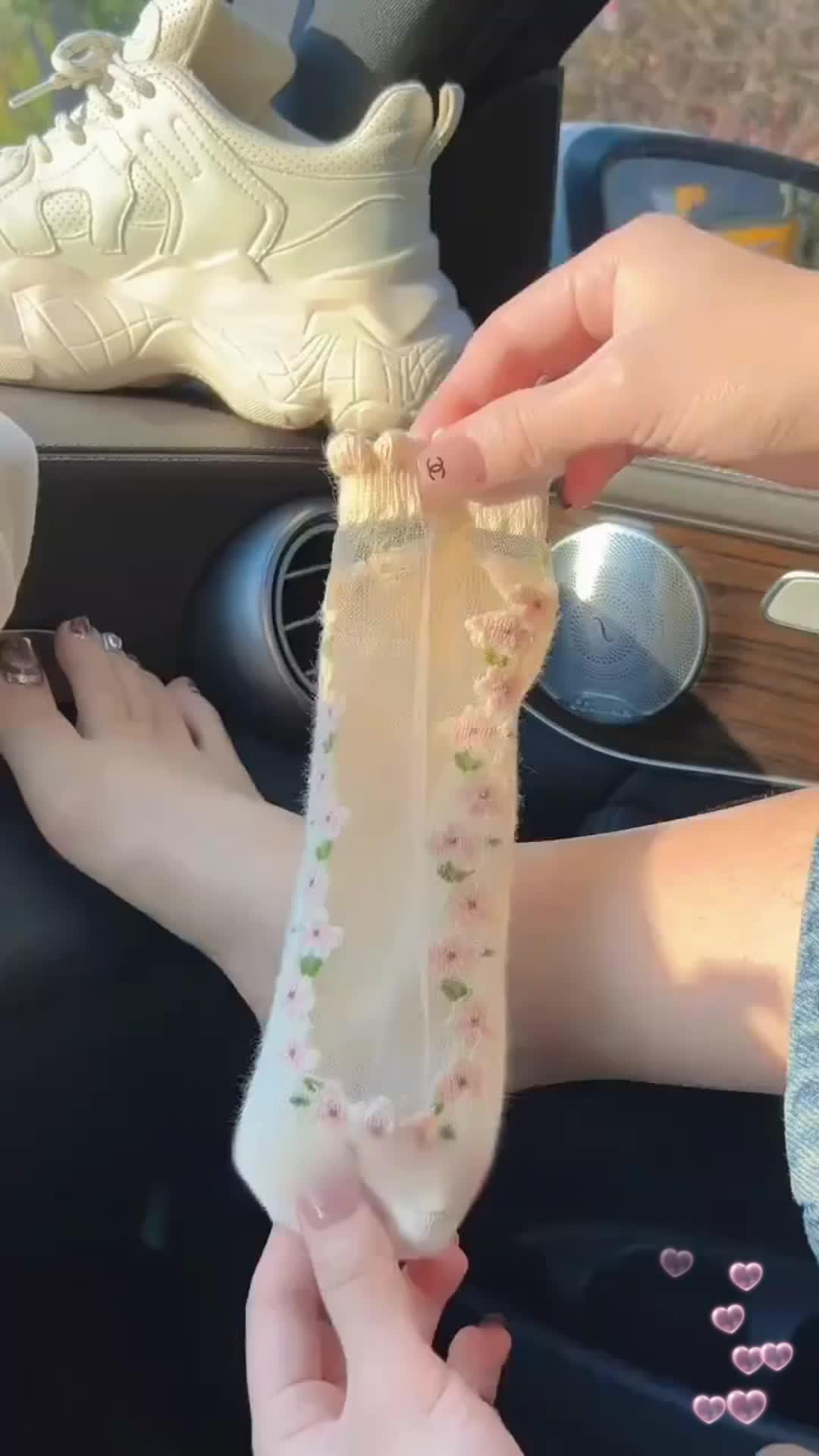 Crystal Sheer Socks Fashion Promo