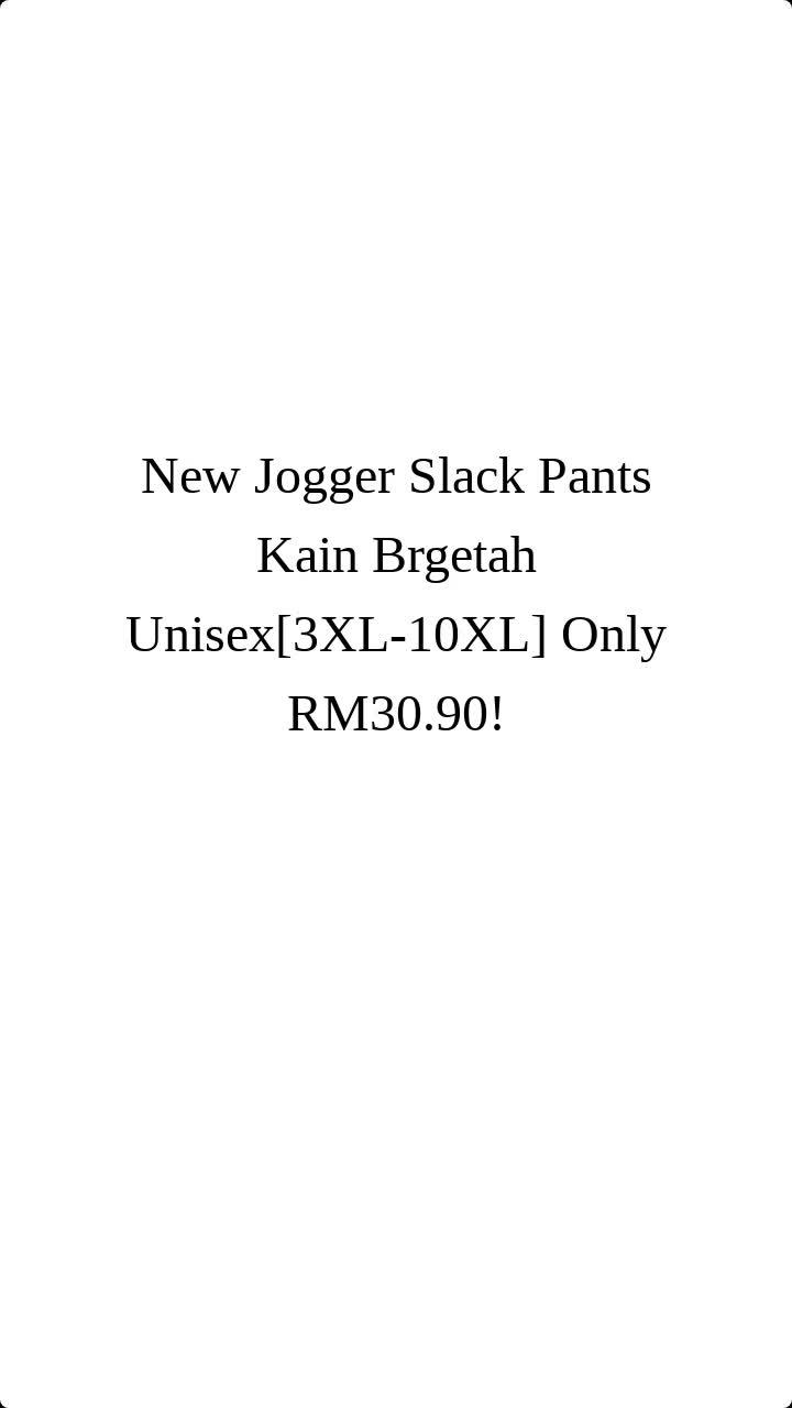 Unisex Jogger Slack Pants Promo