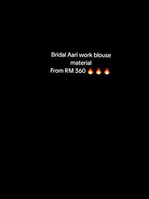 Bridal Aari Work Blouse Material Promo