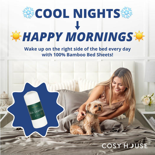 Bamboo Bed Sheets Cool Nights Promo