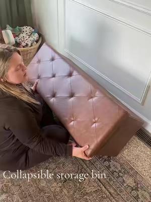 Collapsible Storage Bin Bench Promo