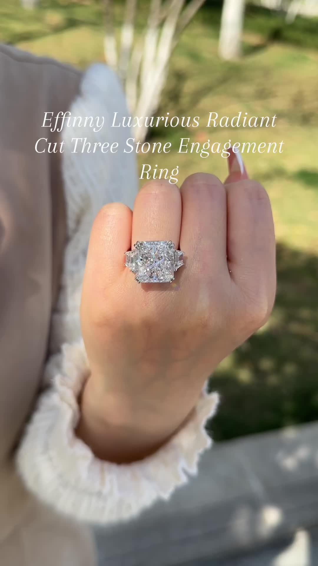 Effinny Radiant Cut Engagement Ring Promo
