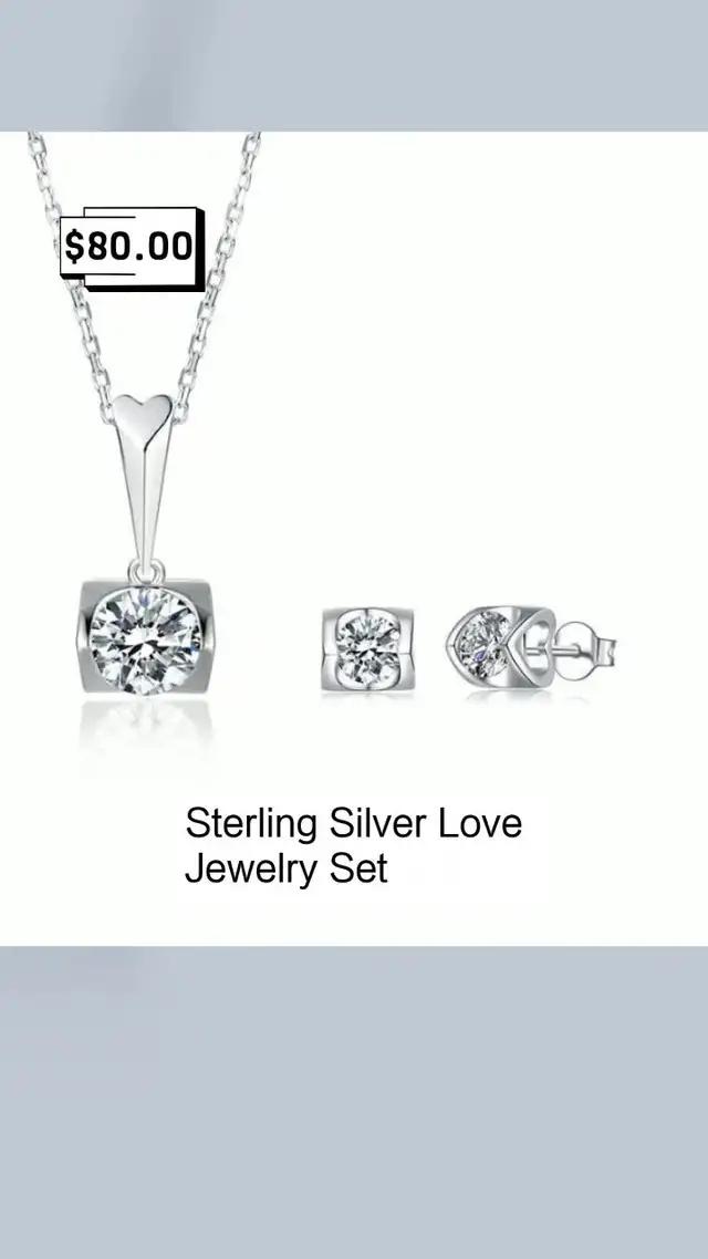 Sterling Silver Love Jewelry Set Promo