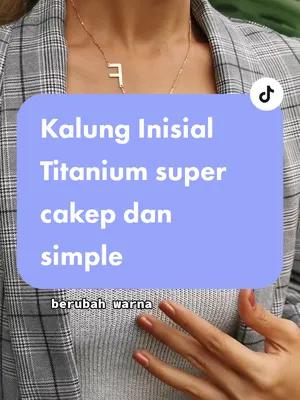Titanium Initial Necklace Promotion