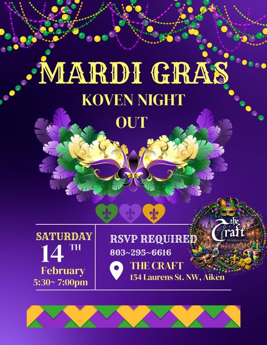 Mardi Gras Koven Night Out Event