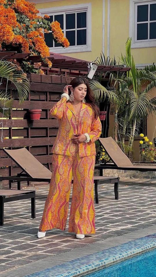 Haldi Event Co-ord Set Promotion